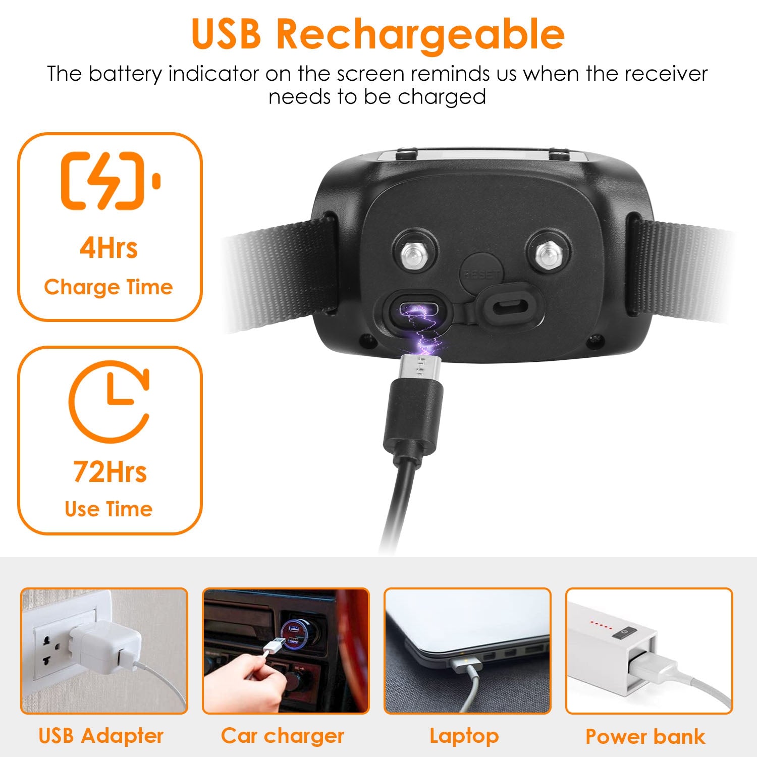 2-in-1 Wireless GPS Dog Fence Tracker Collar with Waterproof Design