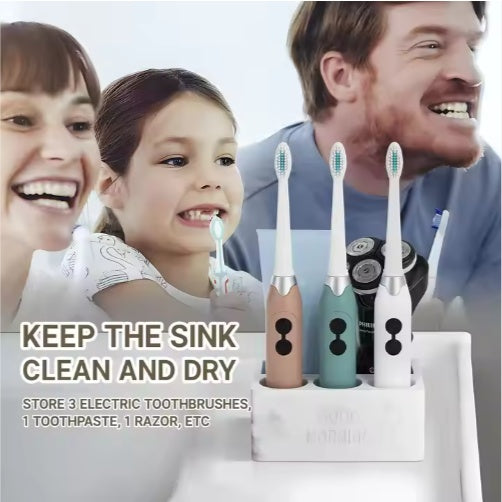 Premium Toothpaste Holder Bathroom Organizer for Electric Brushes