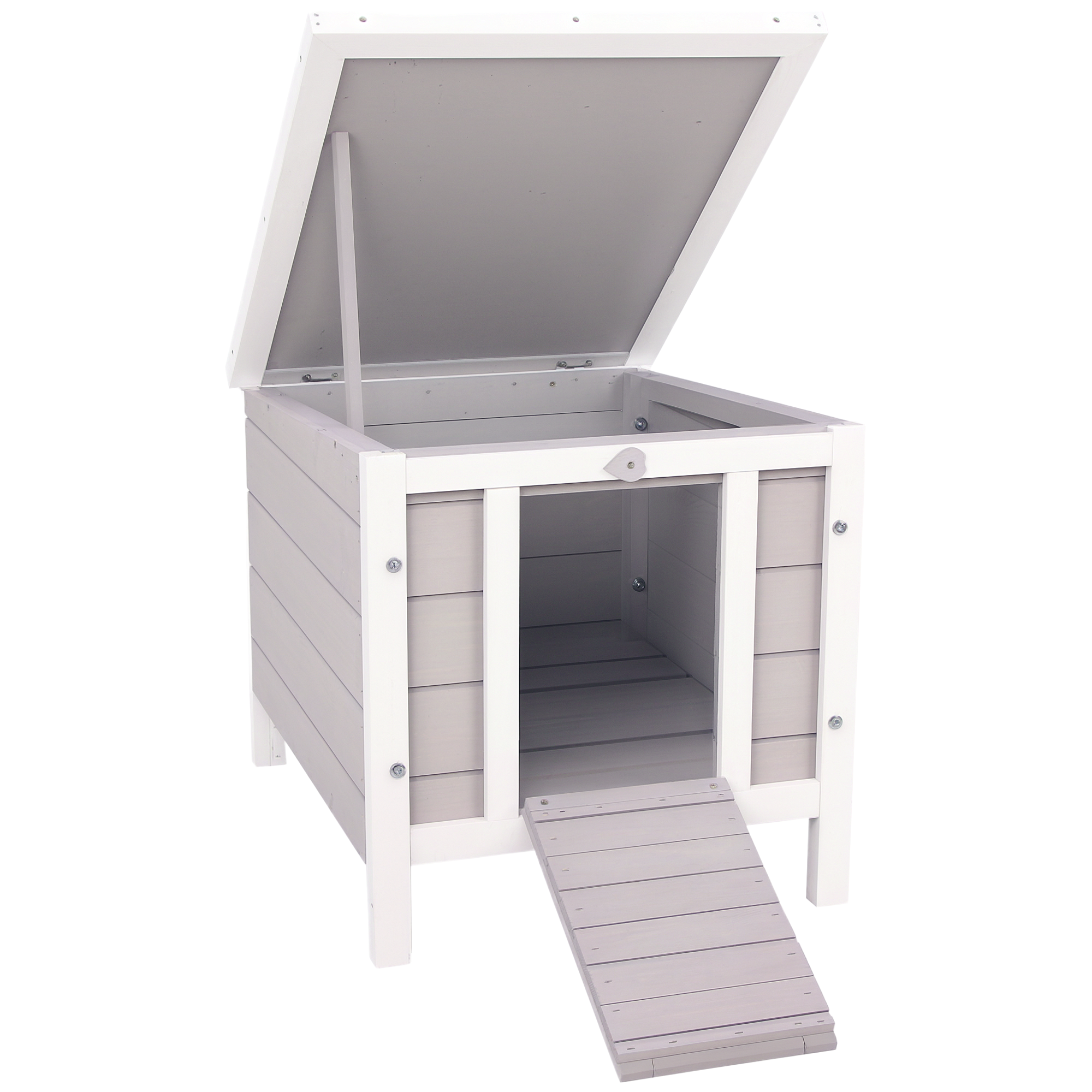 Premium Wooden Rabbit Hutch Cage Waterproof Roof Small Animal
