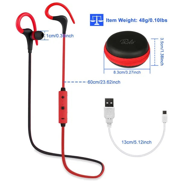 Wireless Sport In-Ear Headphones V4.1 Sweatproof Stereo Sound