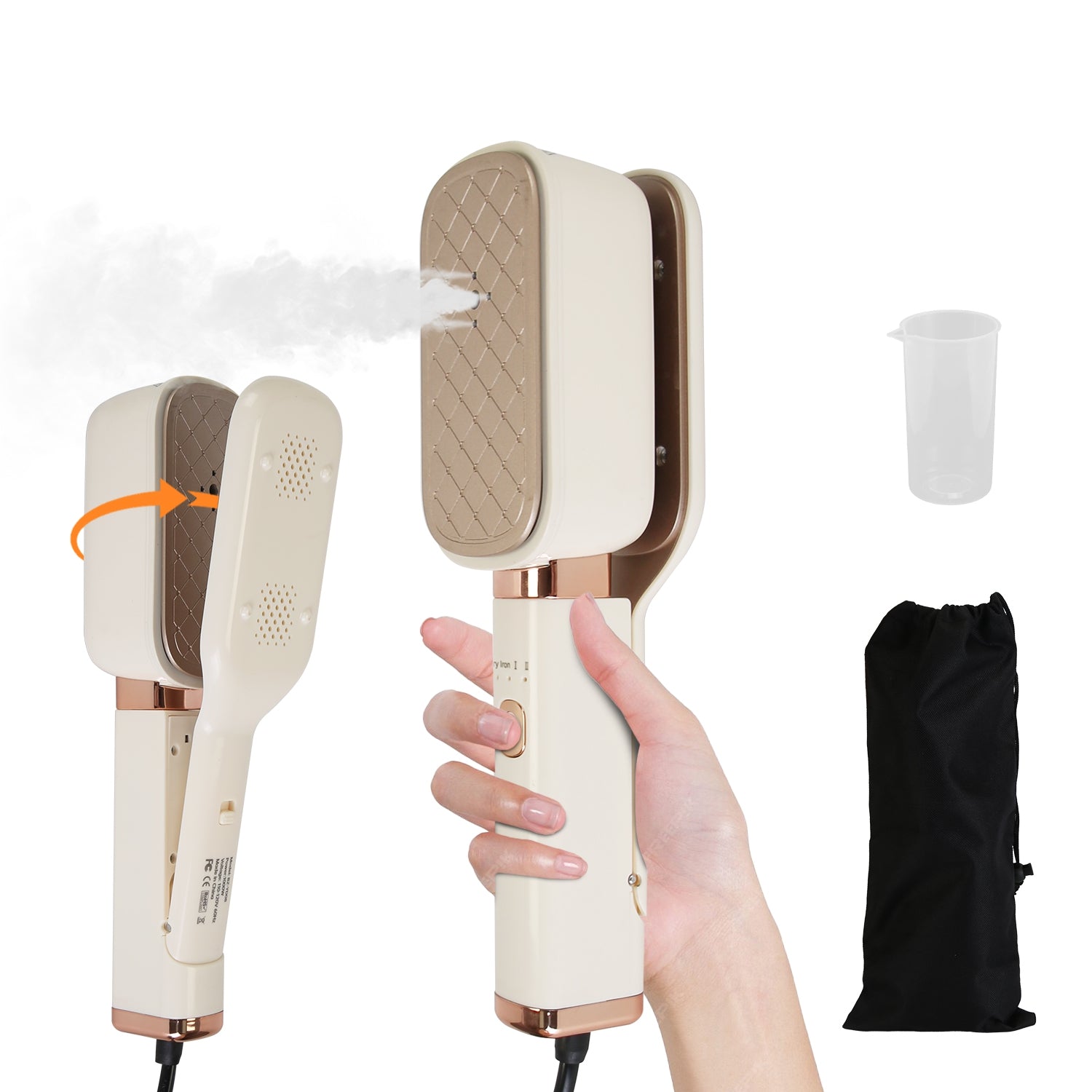 Powerful 3 in 1 Steam Iron Portable Travel Garment Steamer