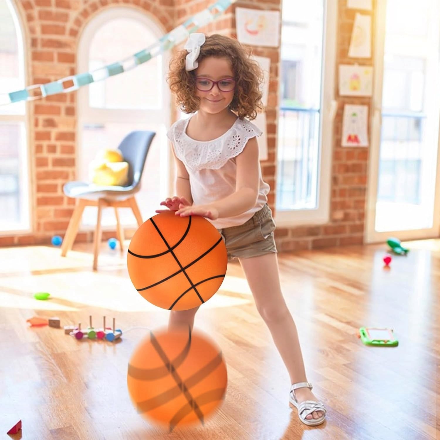 High-Density Indoor Training Silent Foam Basketball for Dribbling Practice
