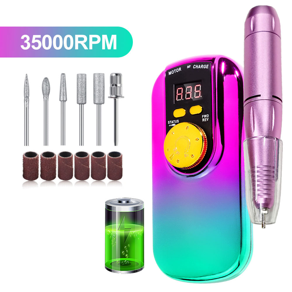 35000 RPM Cordless Rechargeable Nail Drill