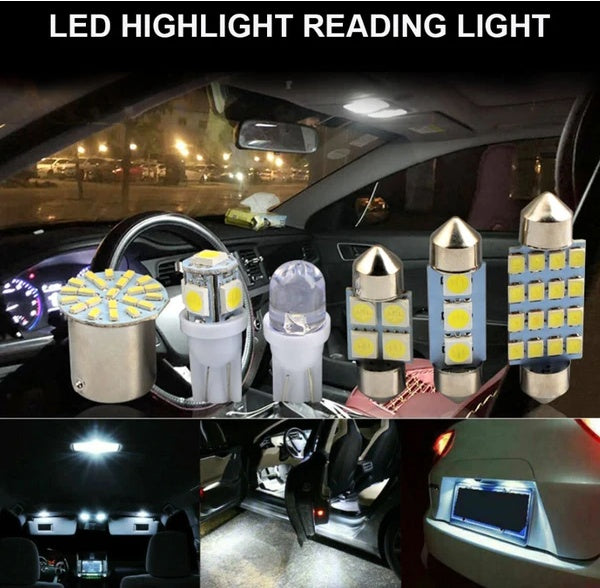 Premium 28PCS Car LED Interior Light Kit – Bright White Set