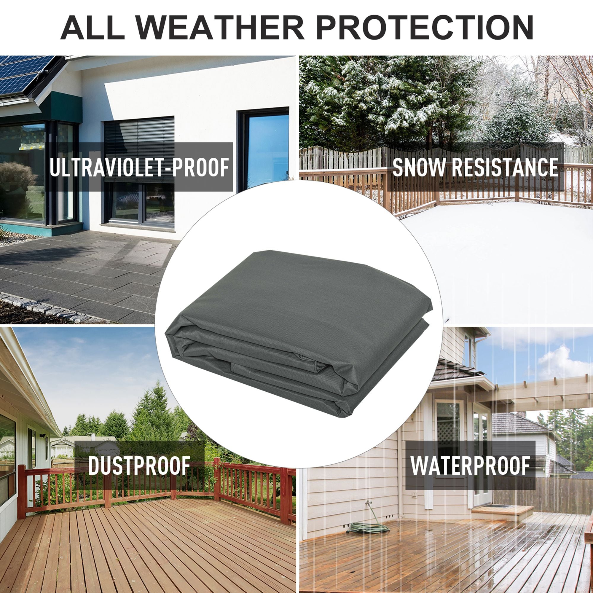 Waterproof Patio Swing Chair Cover Anti-UV Oxford Fabric Protector