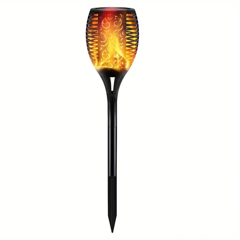 Powerful Solar Torch Lights Outdoor Flickering Flame Garden