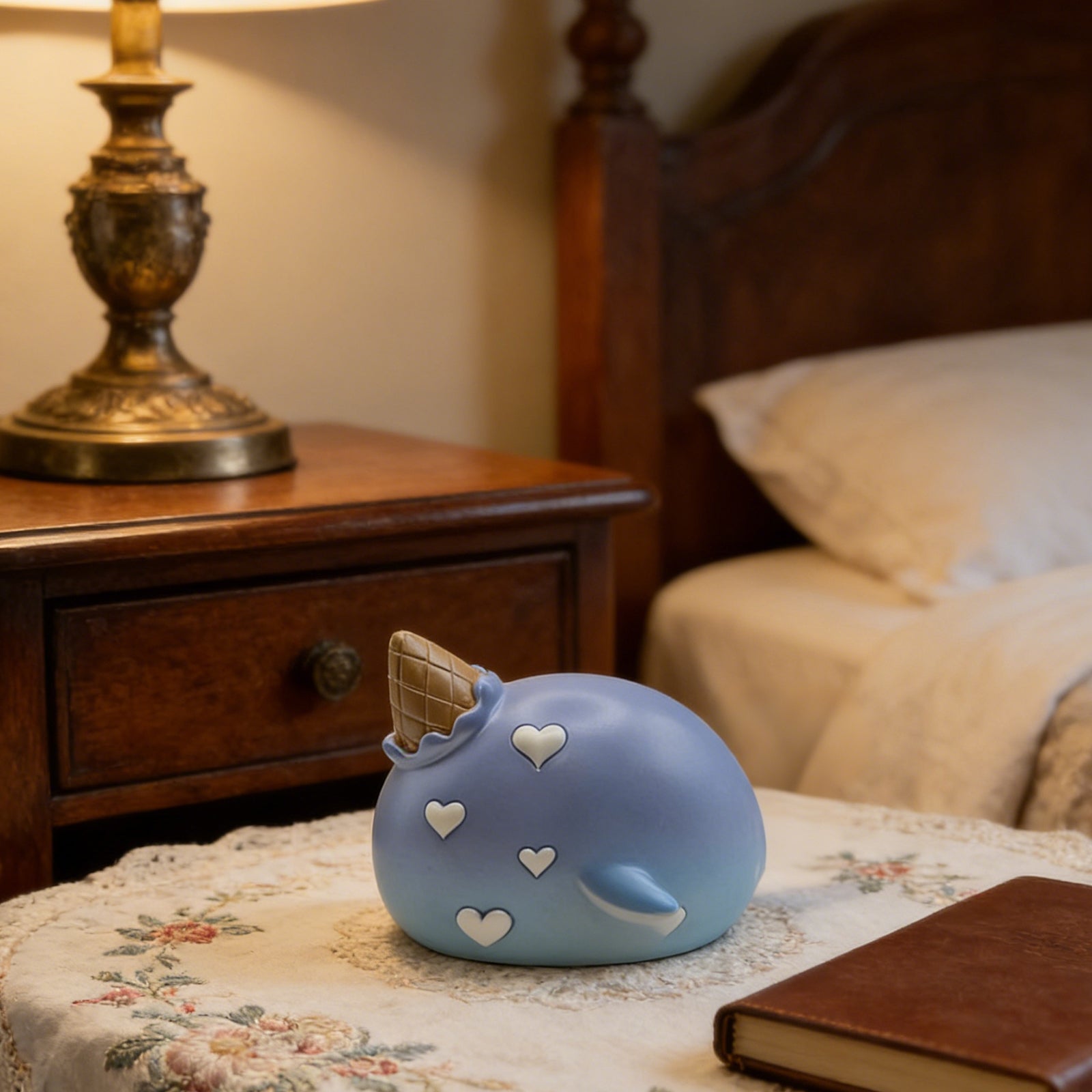 Blue Strawberry Music Box Decorative Gift Wind-Up Melody