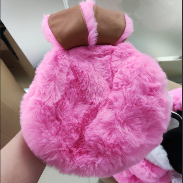 Plush Faux Fur Rabbit Ear Bag Cute Clip Shoulder Crossbody Style