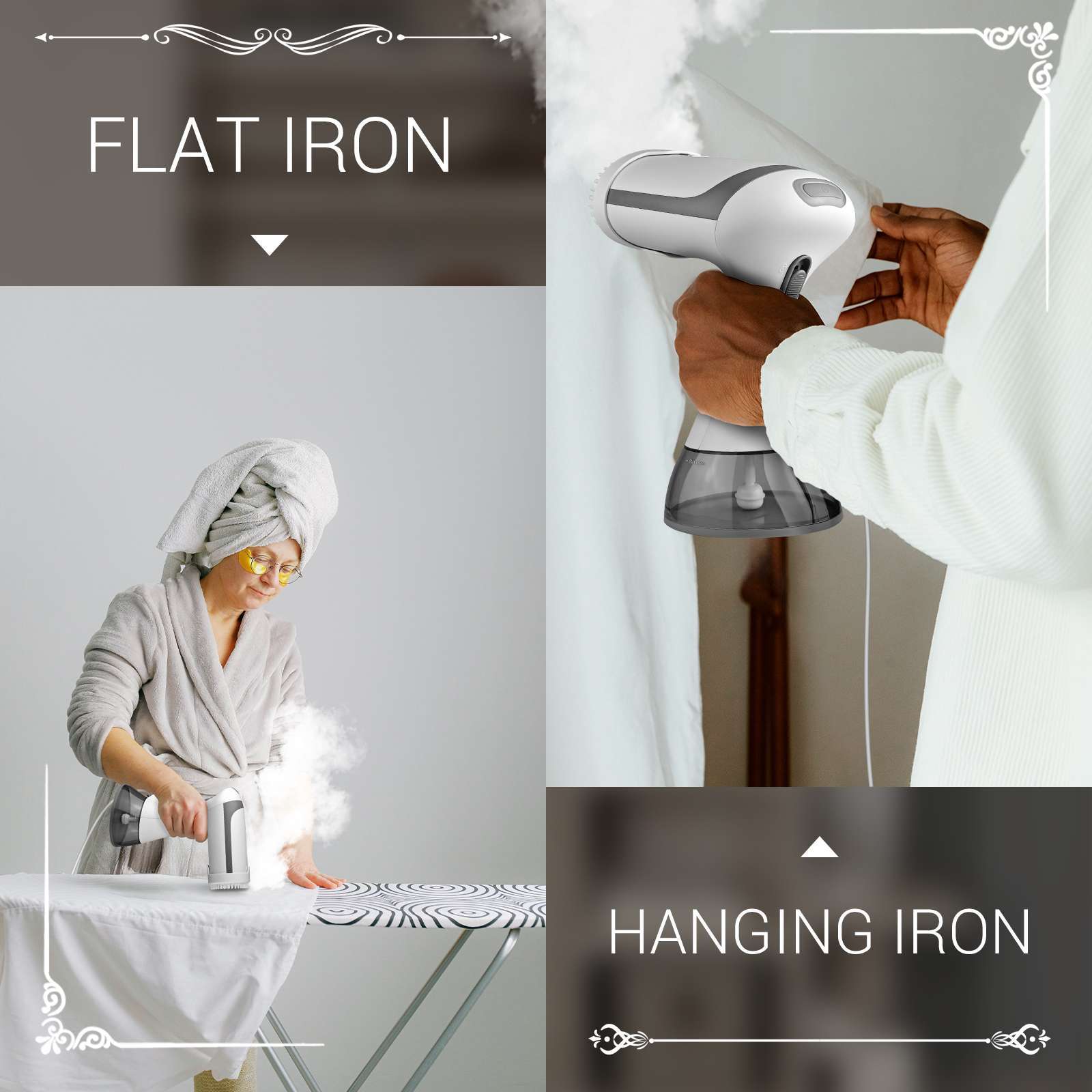 Compact Clothes Steamer for Travel and Home Wrinkle Removal