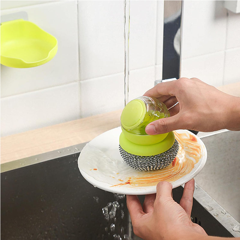 Stainless Steel Scrubber Brush Multi-Functional Dish Cleaning Tool