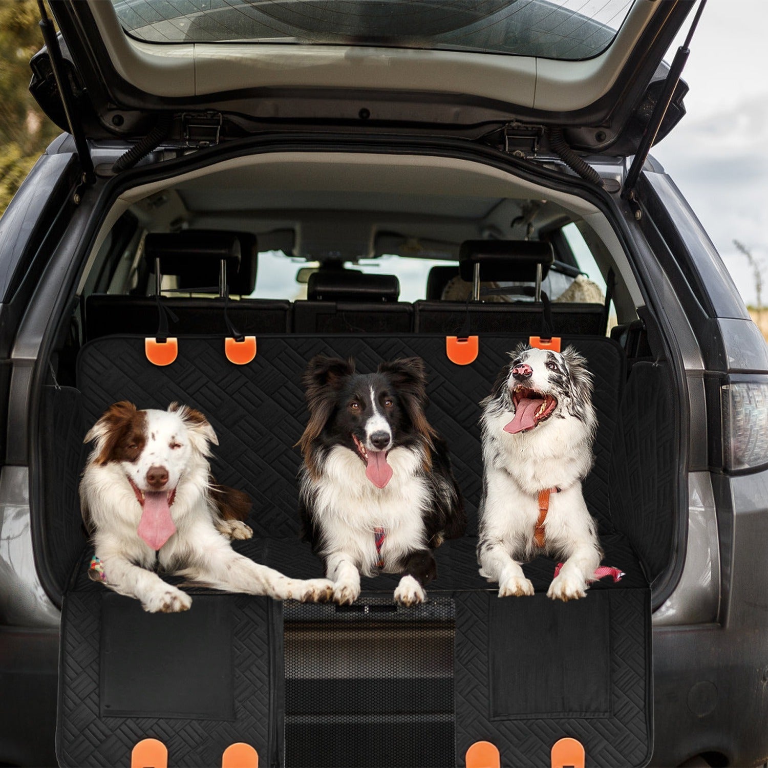 Waterproof Dog Car Seat Cover Hammock with Back Seat Extender