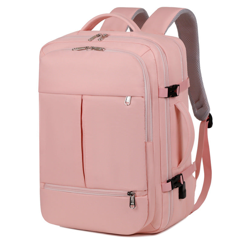 Large Capacity Business Travel Backpack Multiple Pockets Laptop Bag Unisex