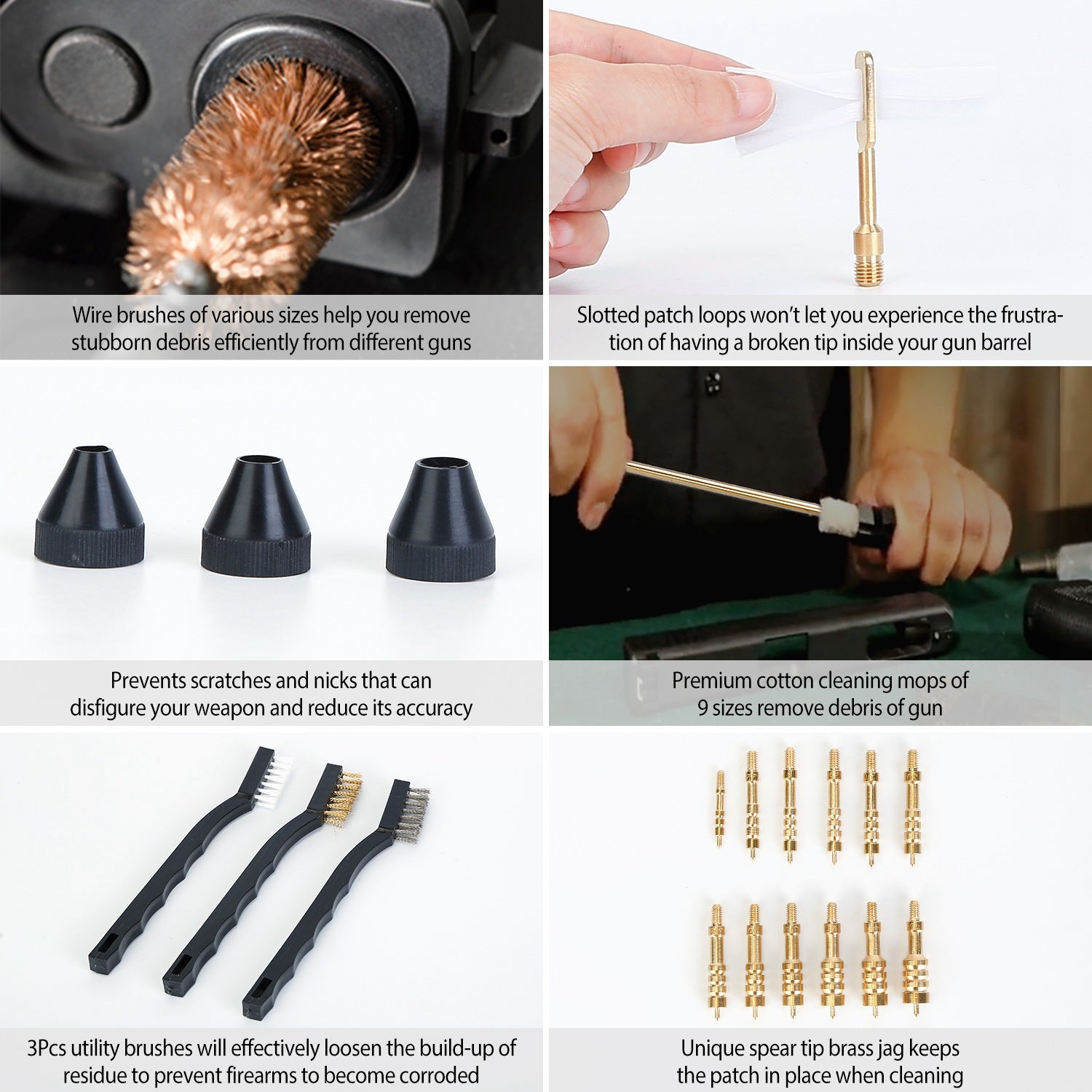 Complete Gun Cleaning Kit for Handguns, Rifles & Shotguns