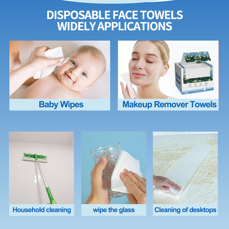 XL Disposable Face Towels for Sensitive Skin Makeup Remover