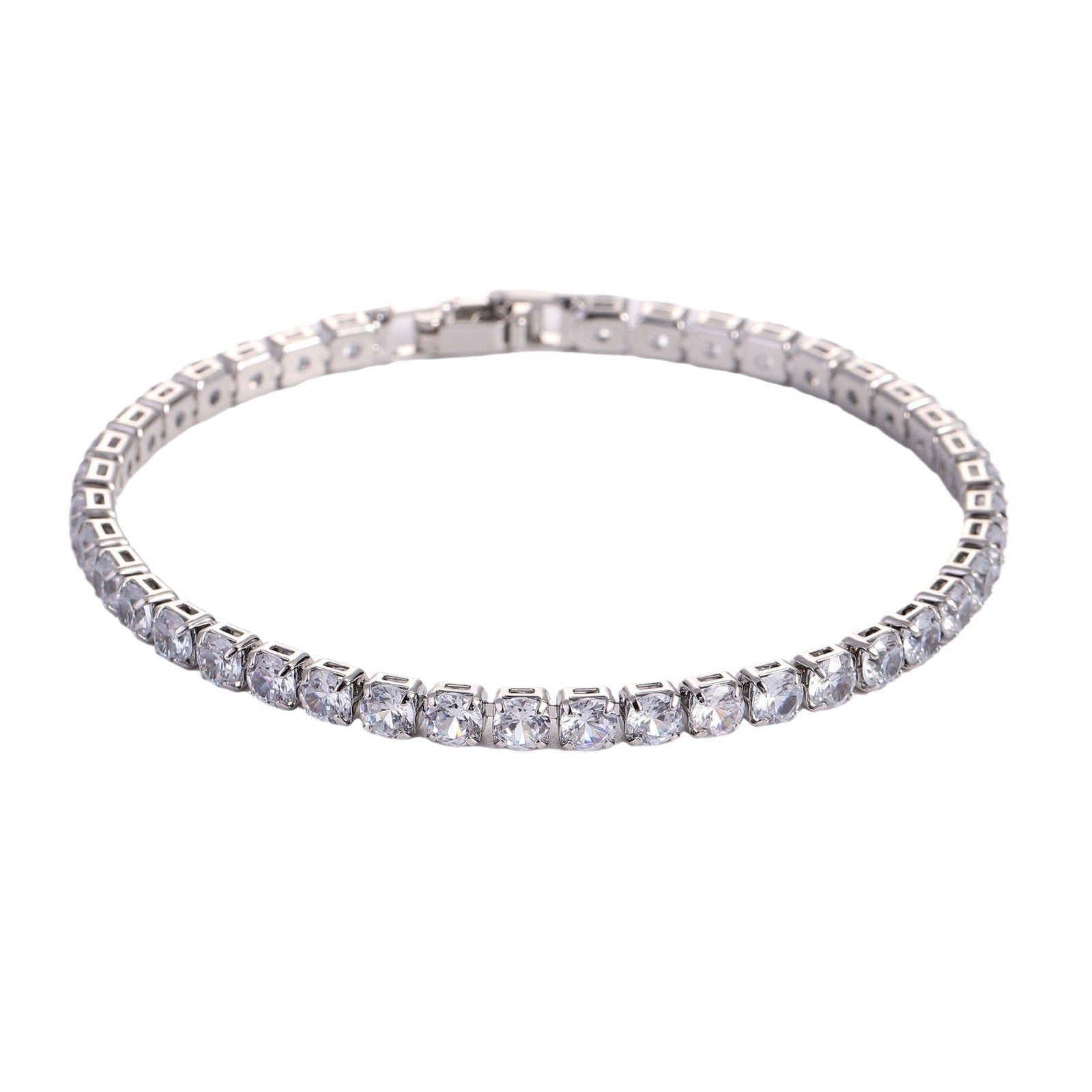 Luxury Zircon Bracelet Unisex Adjustable Elegant Daily Wear
