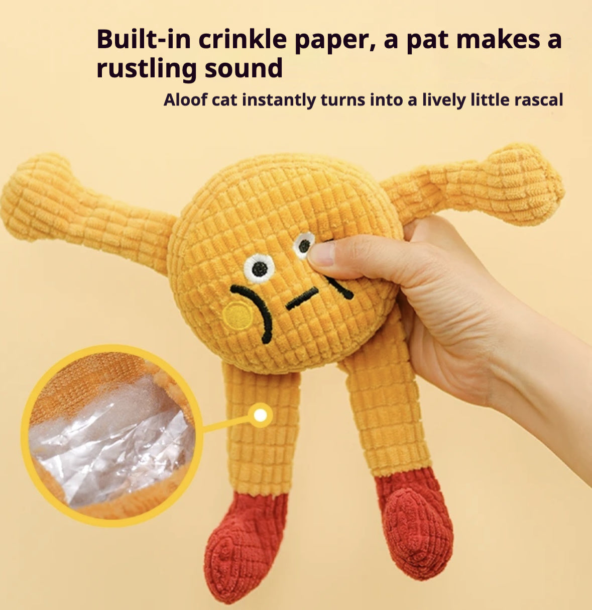 Premium Squeaky Catnip Toy for Cats and Dogs Dental Play