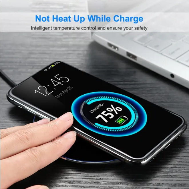Wireless Charger Qi Certified Ultra Slim 5W Fast Charging Pad