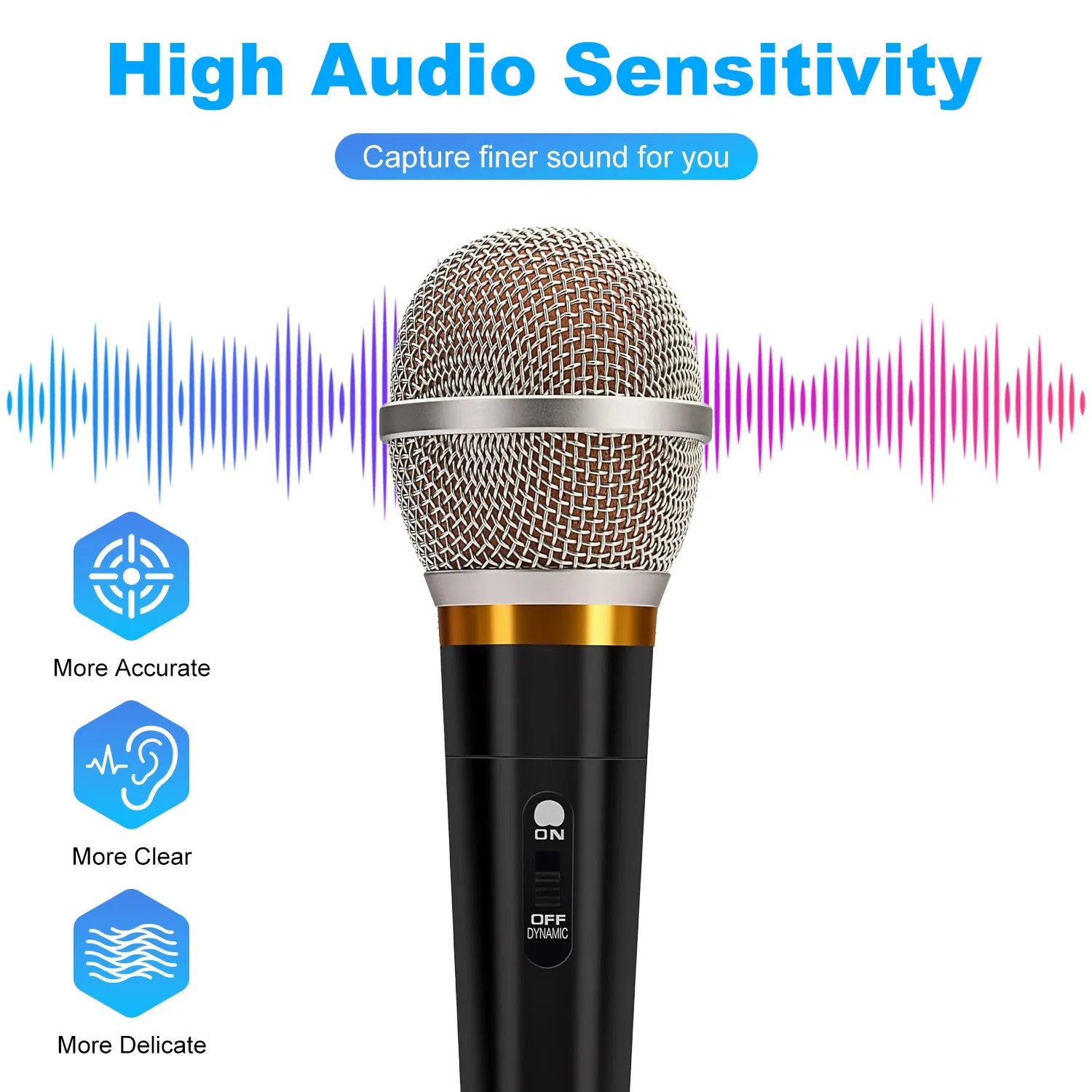 Handheld Dynamic XLR Microphone Cardioid Vocal Studio Mic