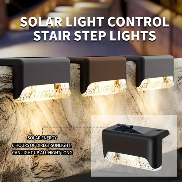 Solar Deck Lights Outdoor 16 Pack Waterproof LED Step Lights Warm