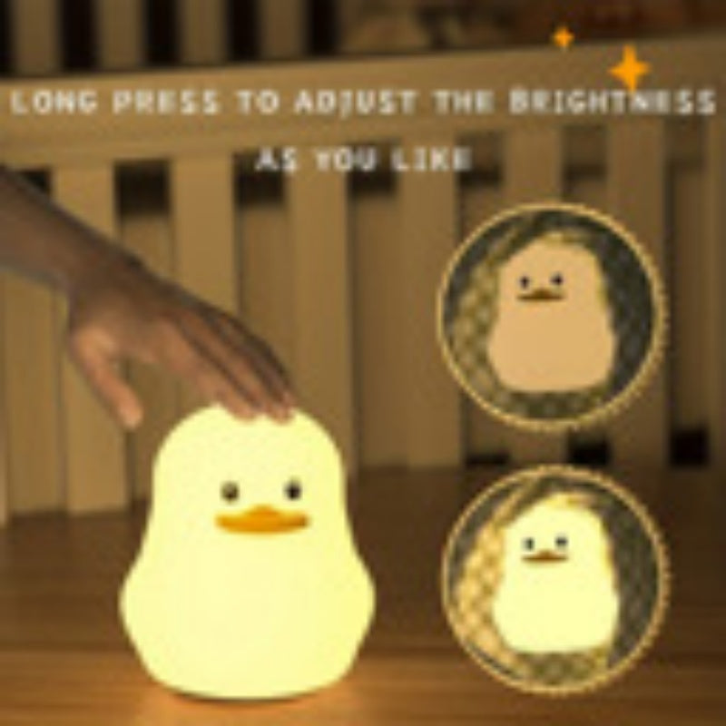 Cute Silicone Animal Night Light USB Rechargeable LED Lamp