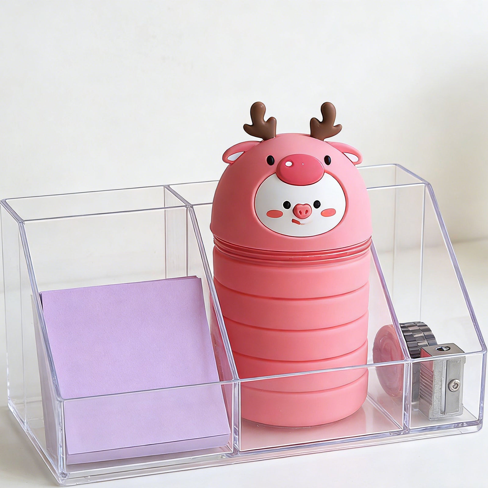 Silicone Elk Pencil Case Cute Durable Stationery Pouch