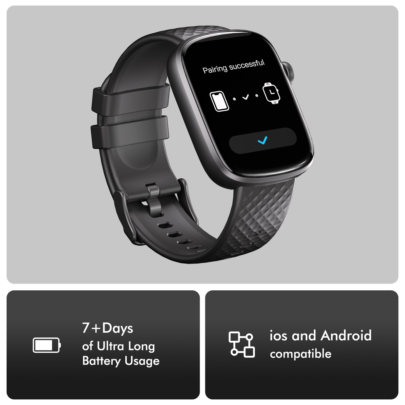 Bluetooth Smart Watch 1.95 HD Heart Rate Sleep Fitness Tracker IP68