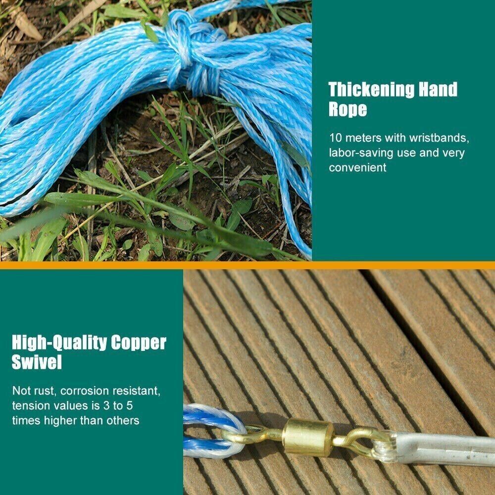 Fishing Cast Net Easy Throw Strong Nylon Mesh Bait Net