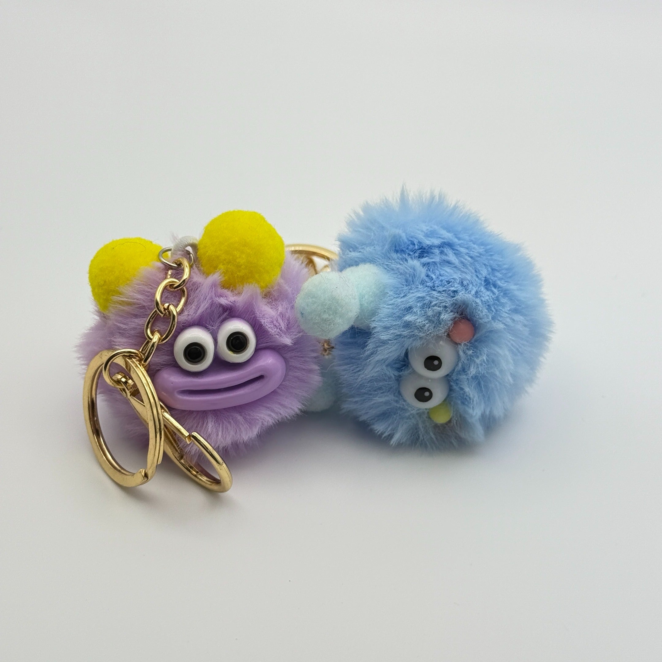 Premium Cute Plush Keychains – Soft Fluffy Cartoon Charm Set