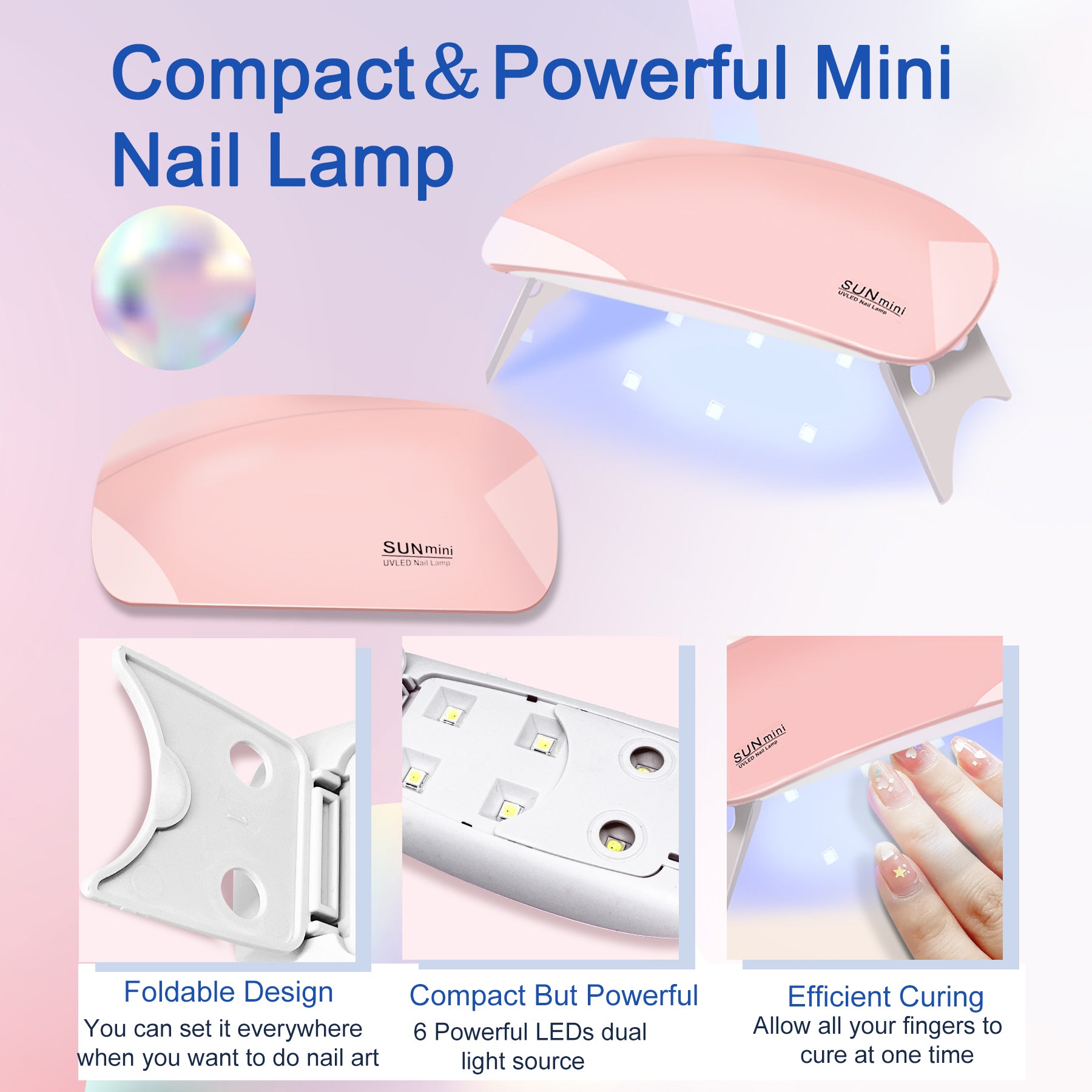 6PCS Polygel Nail Kit with UV Lamp and Builder Tools for Beginners
