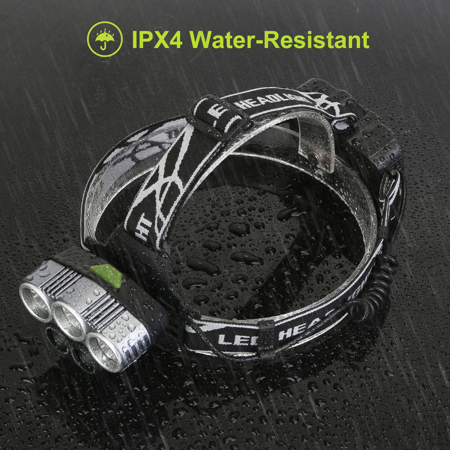 Rechargeable Headlamp 20000 Lumen LED Headlight 6 Modes Headlamp Flashlight For Camping Cycling Hiking Hunting Emergency