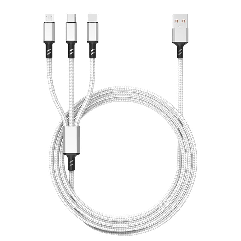 3 in 1 Charging Cable Type C Micro USB Multi Device Fast Charger Cord