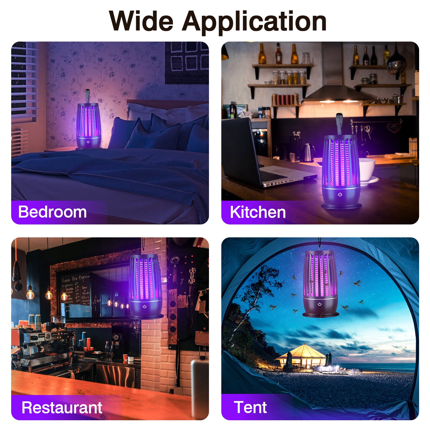Rechargeable Mosquito Killer Lamp with UV Light Zapper