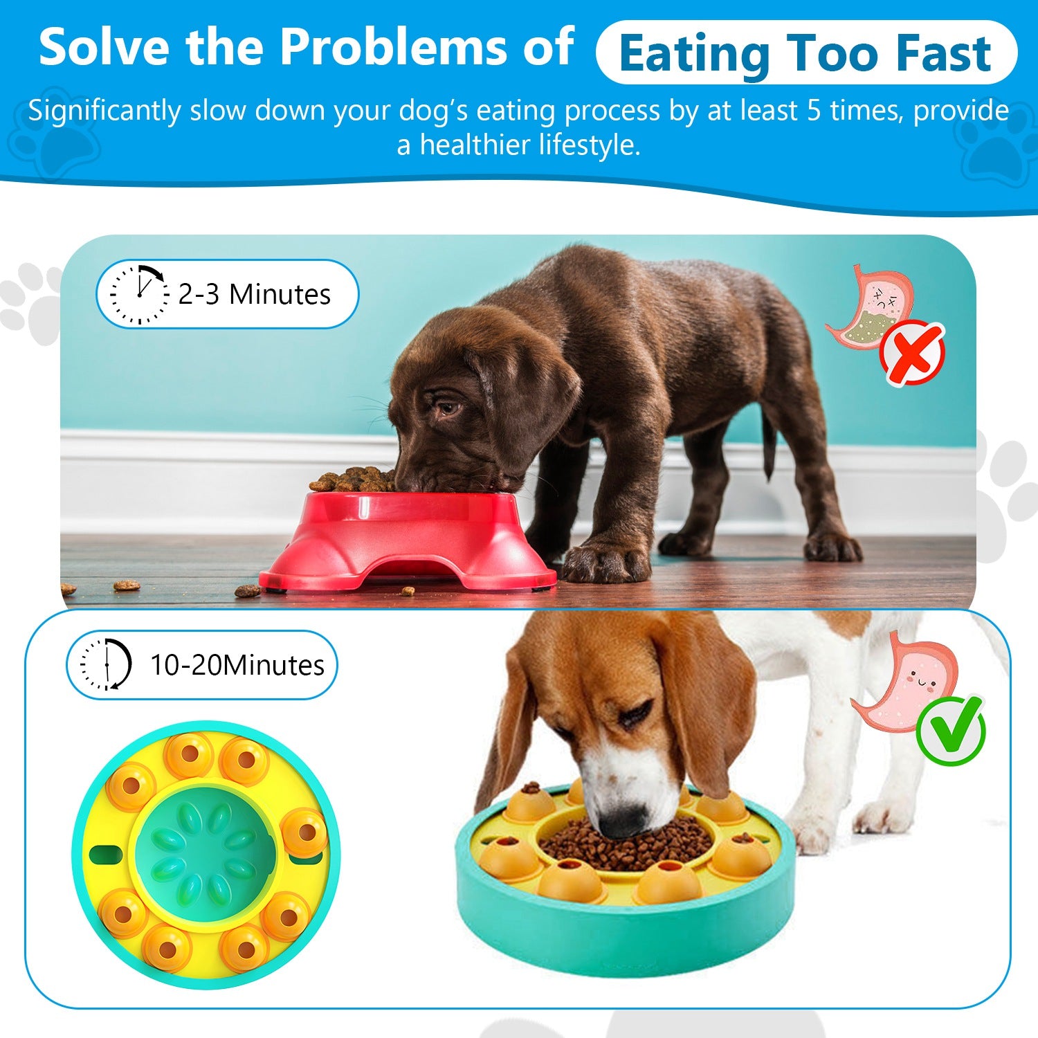 Smart Dog Puzzle Feeder Interactive IQ Training Treat Toy