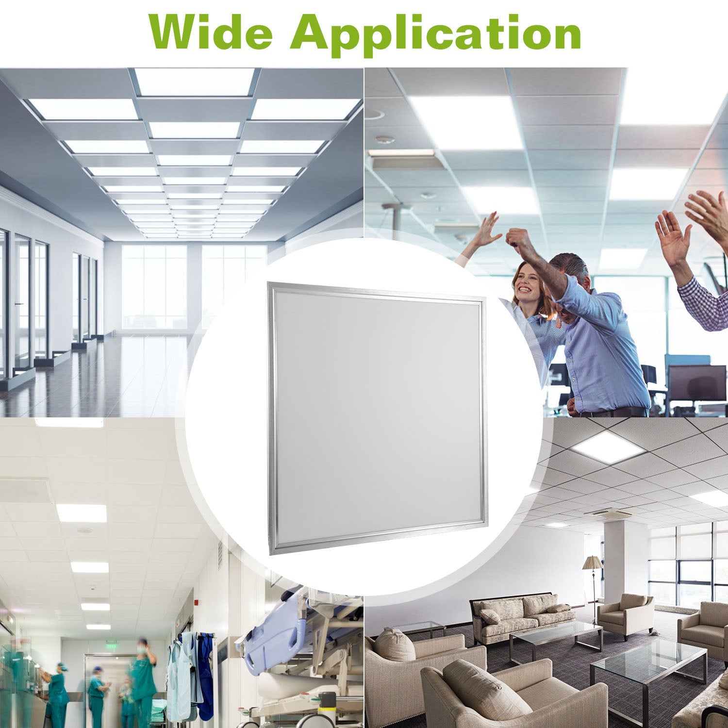 2x2 LED Panel Light 48W 72W Ceiling Flat Light High Brightness