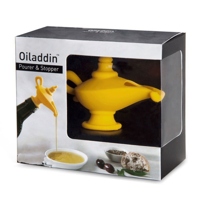 Oil Pourer Stopper Silicone Spout Aladdin Style Bottle Dispenser