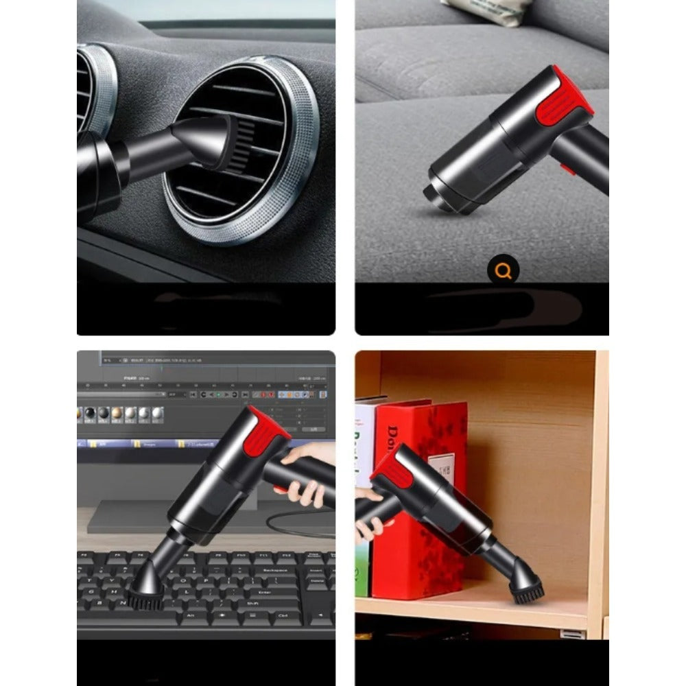 Wireless Car Vacuum Cleaner USB Rechargeable Mini Handheld