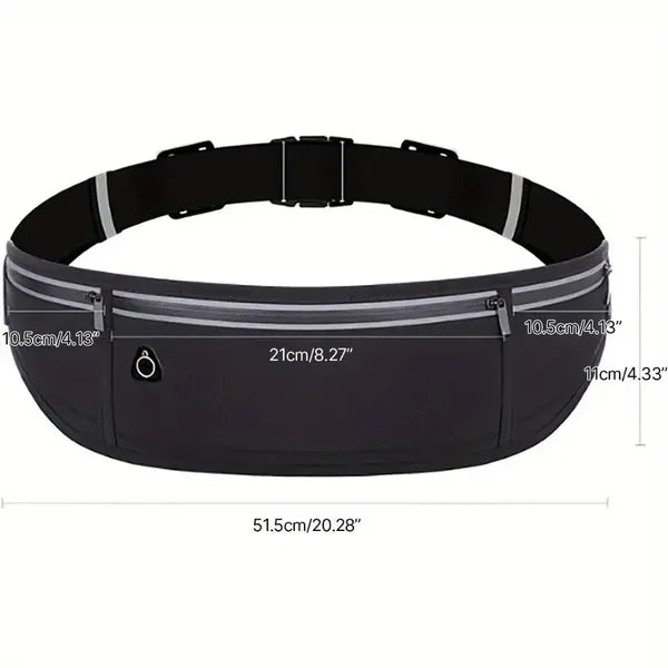 Invisible Running Waist Pack Breathable Nylon Belt for Fitness
