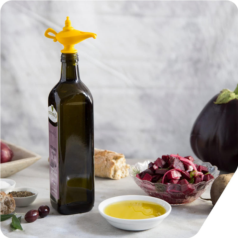 Oil Pourer Stopper Silicone Spout Aladdin Style Bottle Dispenser