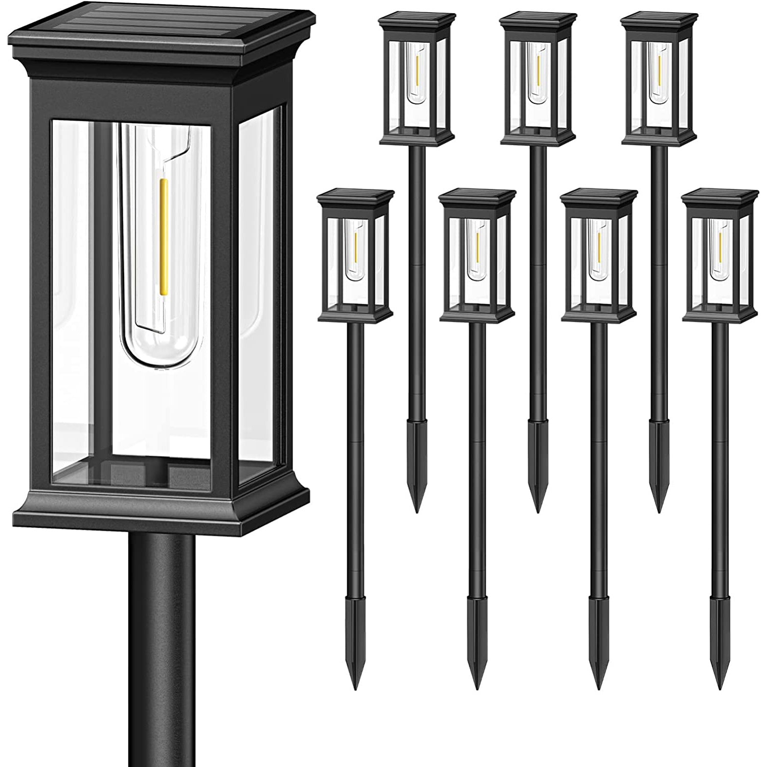 Ultra Bright Solar Garden Stake Lights Waterproof Pathway Decor