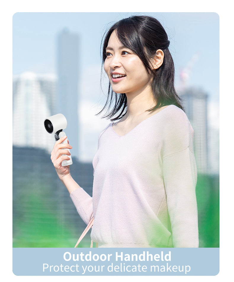 Portable Handheld Fan Rechargeable Turbo Cooling Foldable