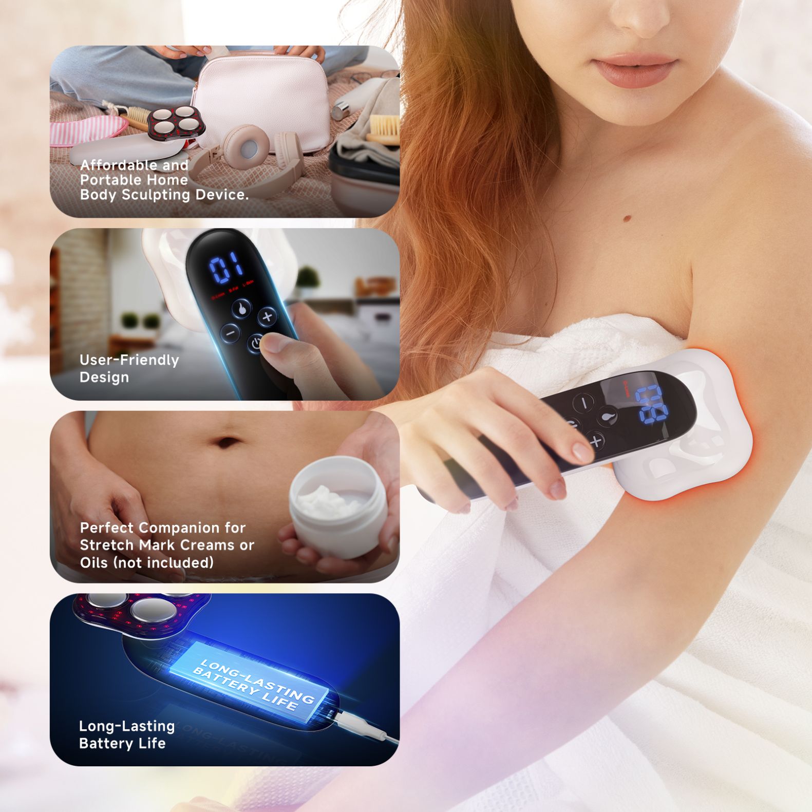 Fat Slimming Device for Body Shaping and Toning