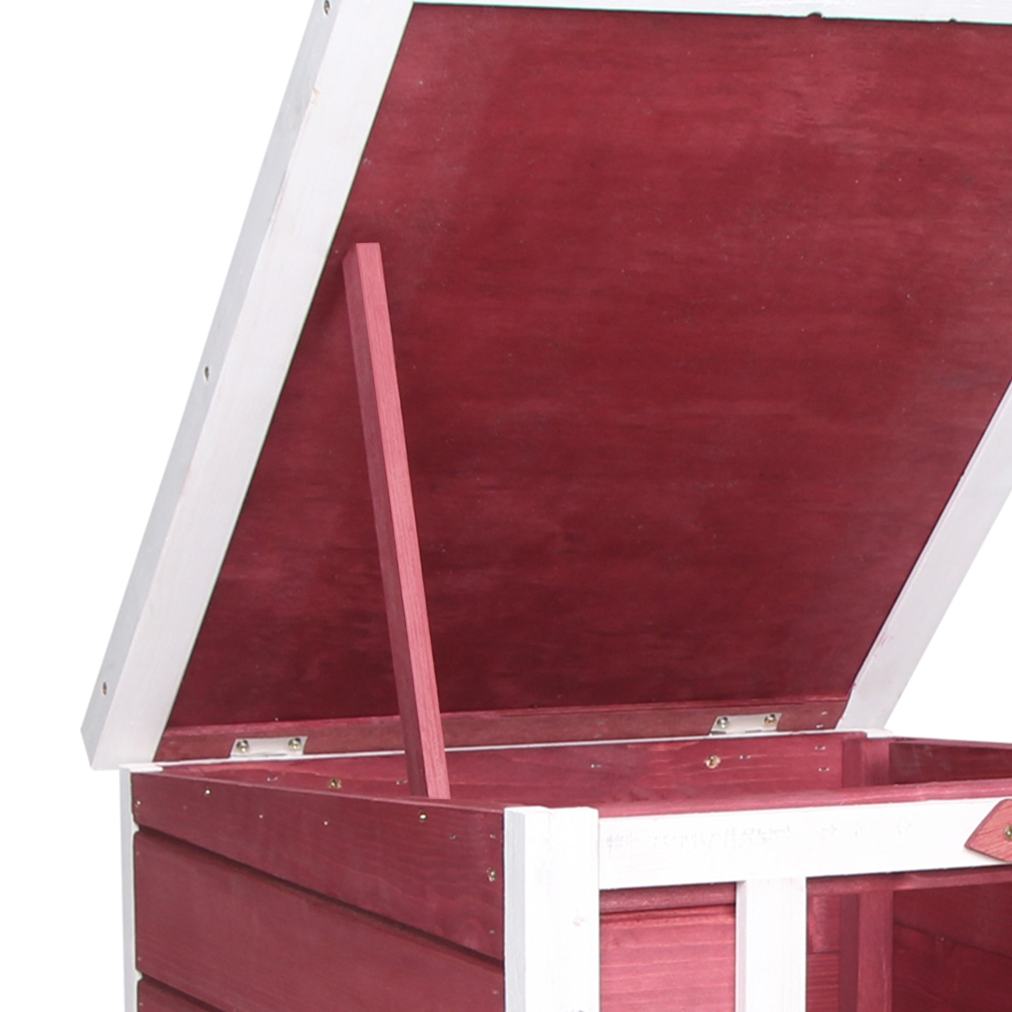 Small Wooden Rabbit Hutch with Waterproof Roof – Outdoor Bunny & Small Animal Shelter