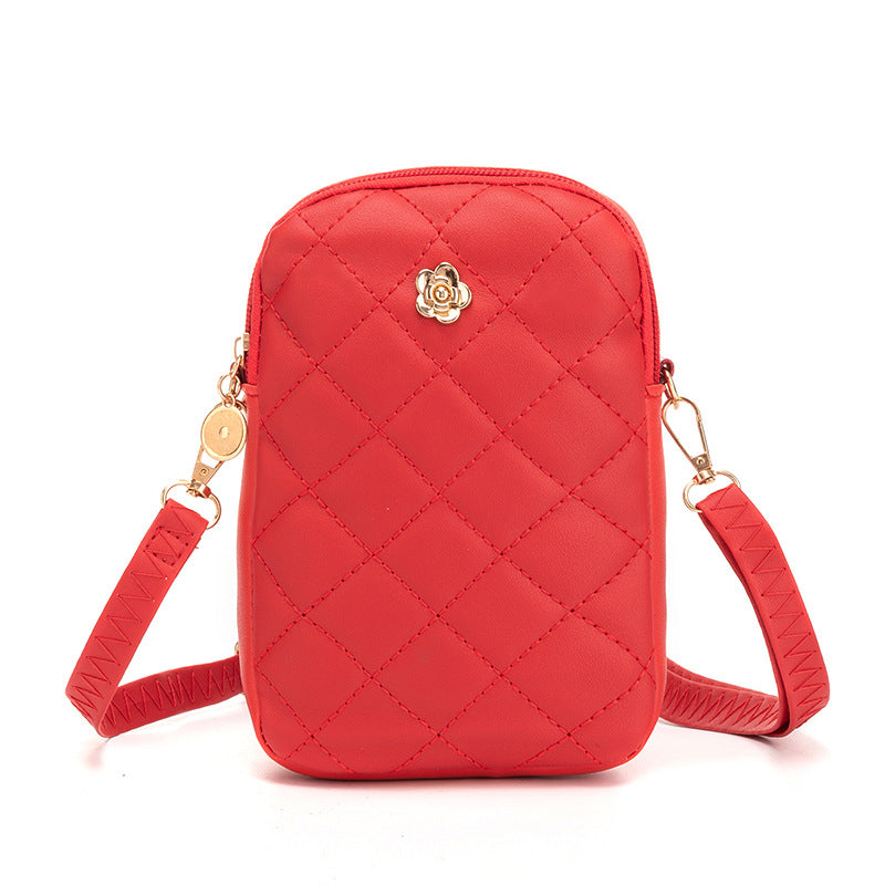 Simple All Match Vertical Crossbody Bag One Shoulder Casual Everyday Bag for Women