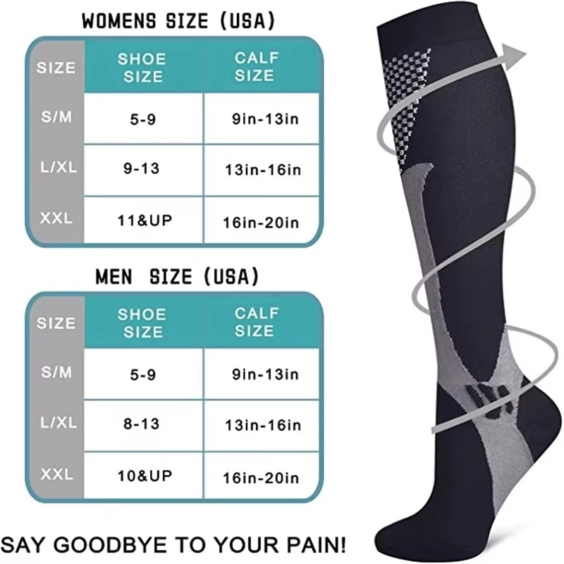 Compression Socks Stockings For Womens Mens Knee High Medical