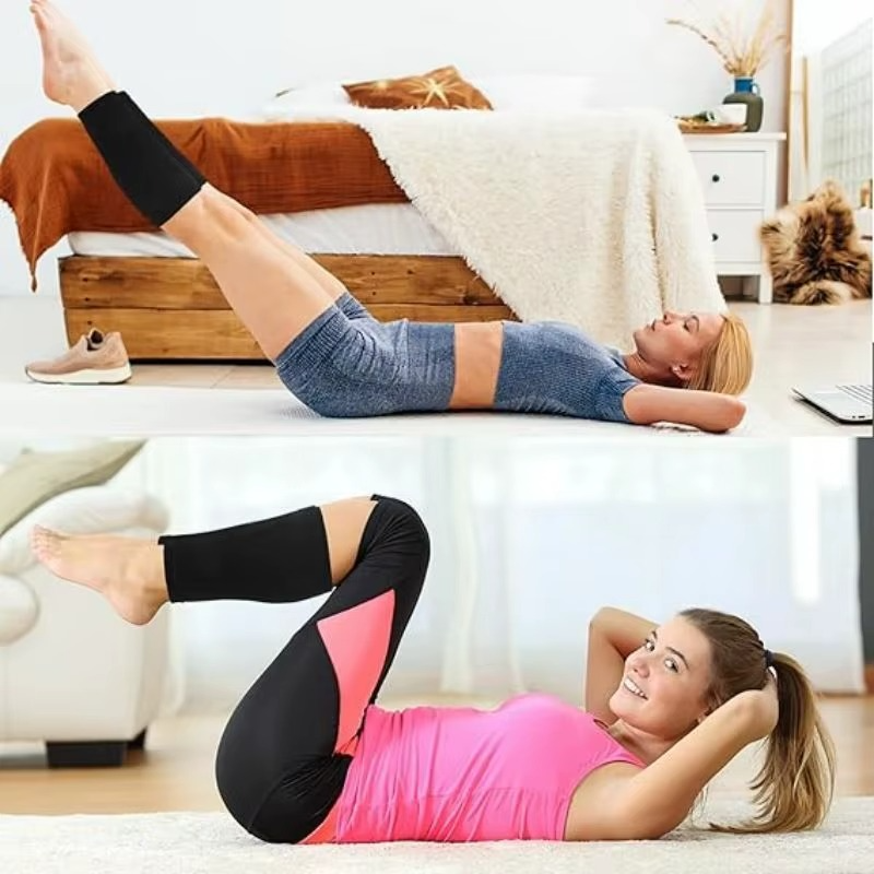 2x Calf Sleeves Leg Support Compression Socks Running Shin Splint Varicose Vein