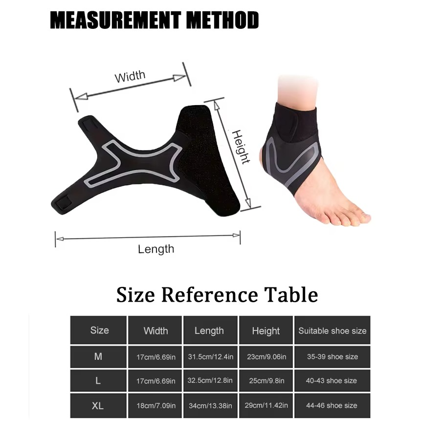 Ankle Brace Support Compression Sleeve Plantar Fasciitis Pain Relief Foot Wrap H