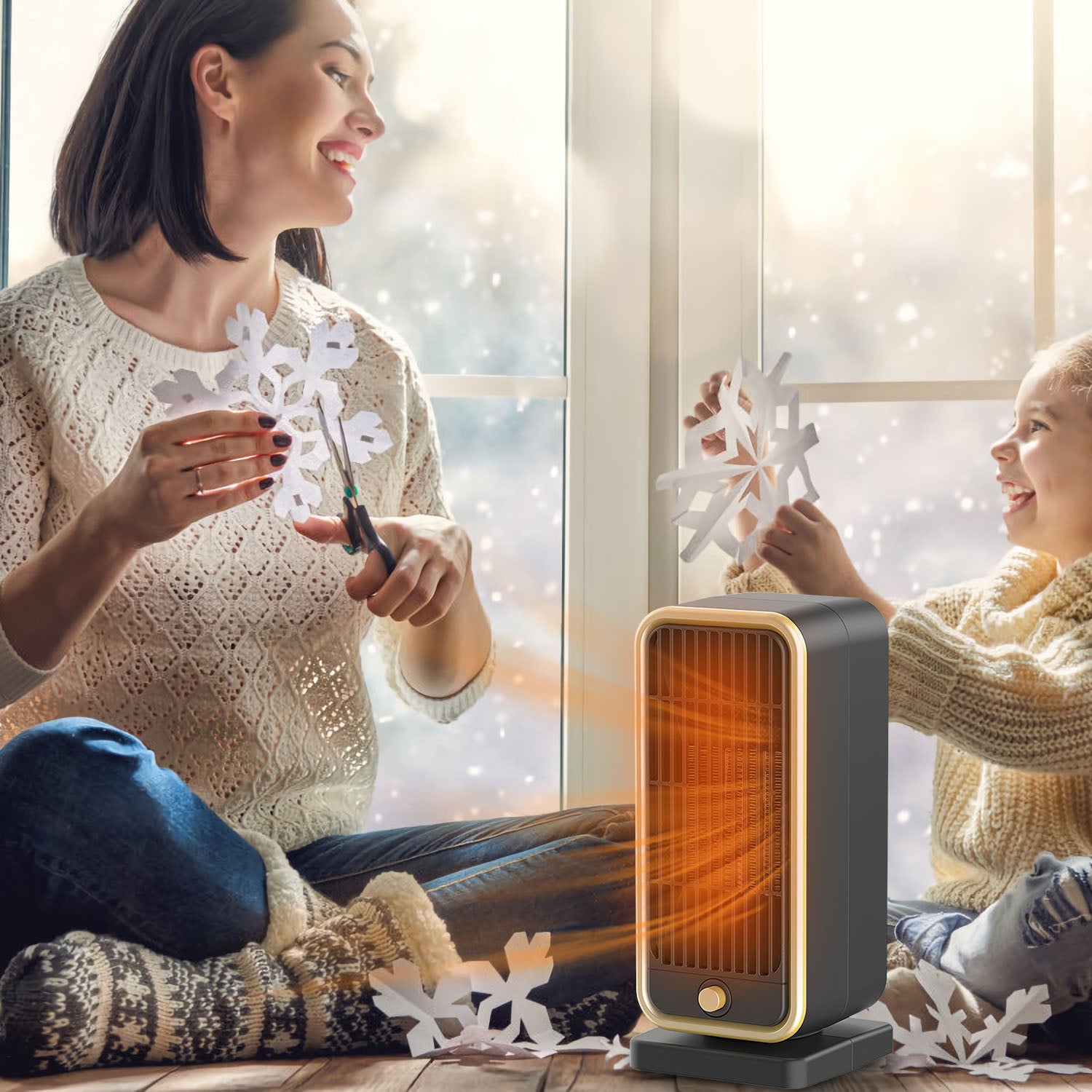Powerful Portable Space Heater PTC Ceramic Fast Heating Safe