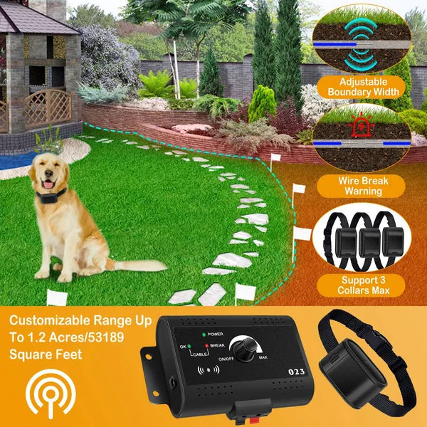 Electric Dog Fence System with Collar and Wire Multiple Options