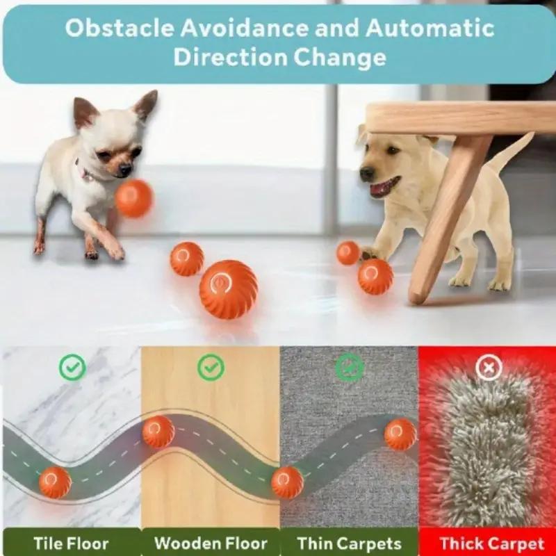 Interactive Pet Bounce Ball Toy for Dogs & Cats – Durable Bouncy Play Ball