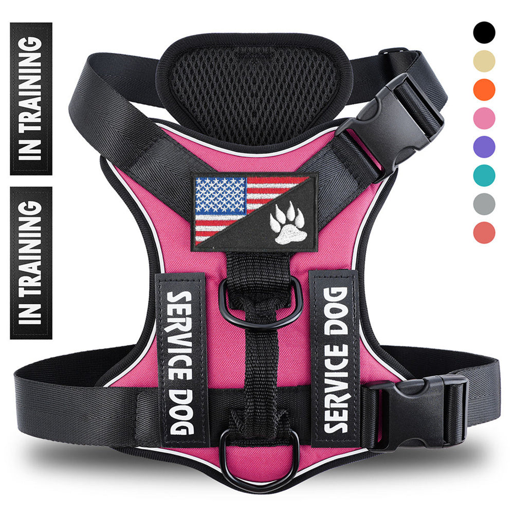 Premium Reflective Dog Harness Breathable Polyester Strap